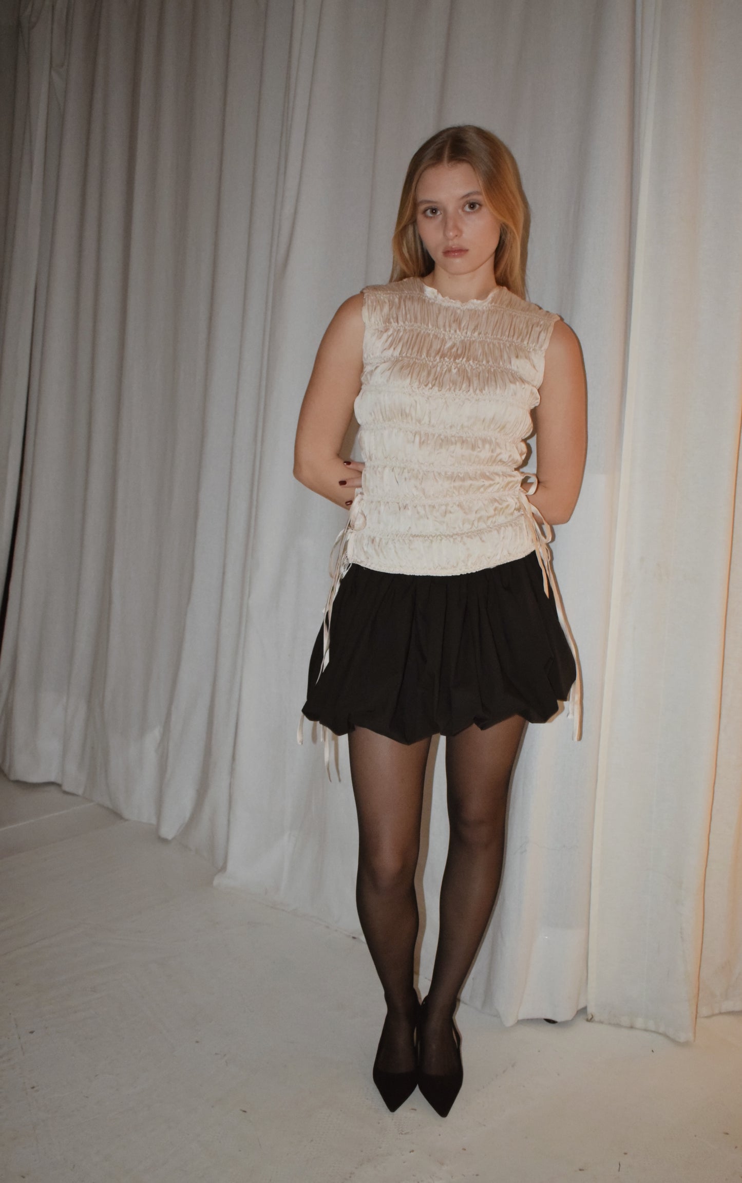 ASTRID TOP / LIGHT BEIGE