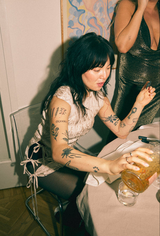 ASTRID DRESS MINI / LIGHT BEIGE