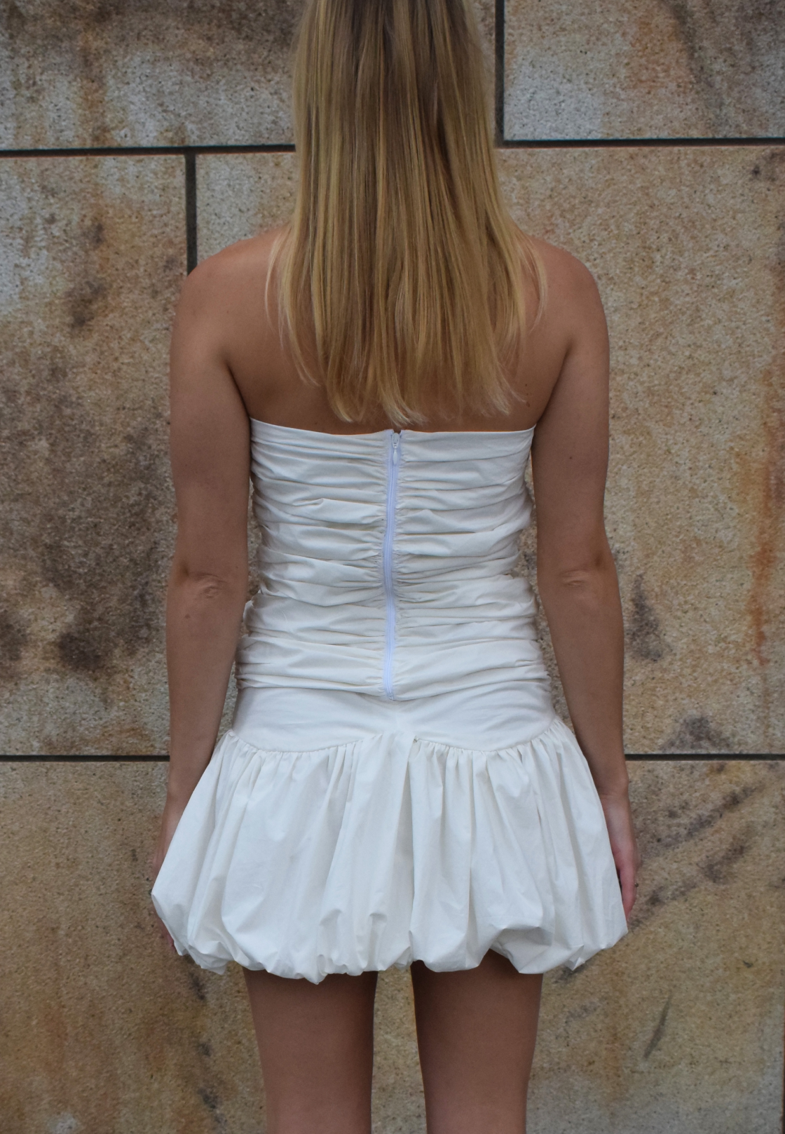 AMELIE DRESS MINI / OFF WHITE