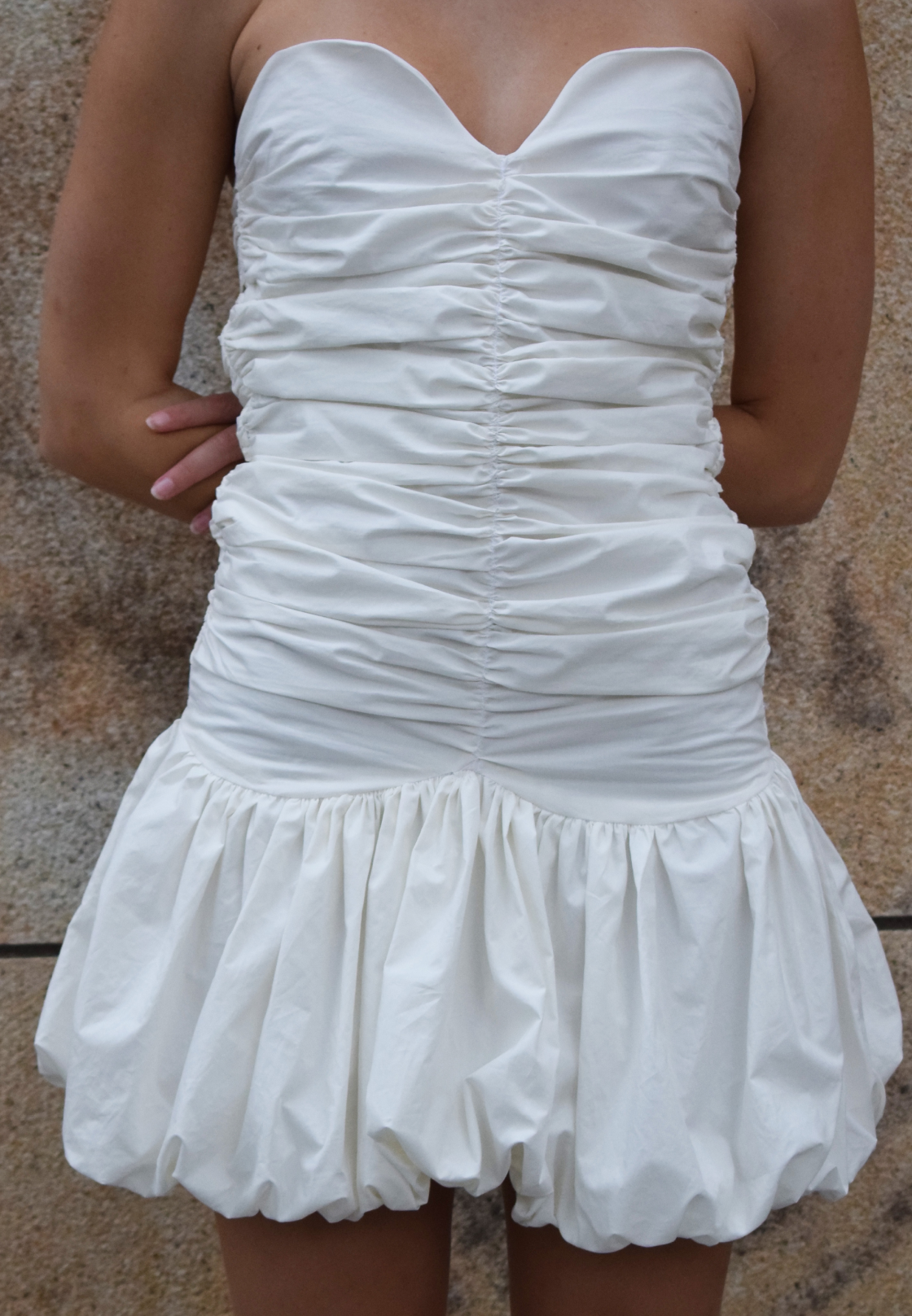 AMELIE DRESS MINI / OFF WHITE