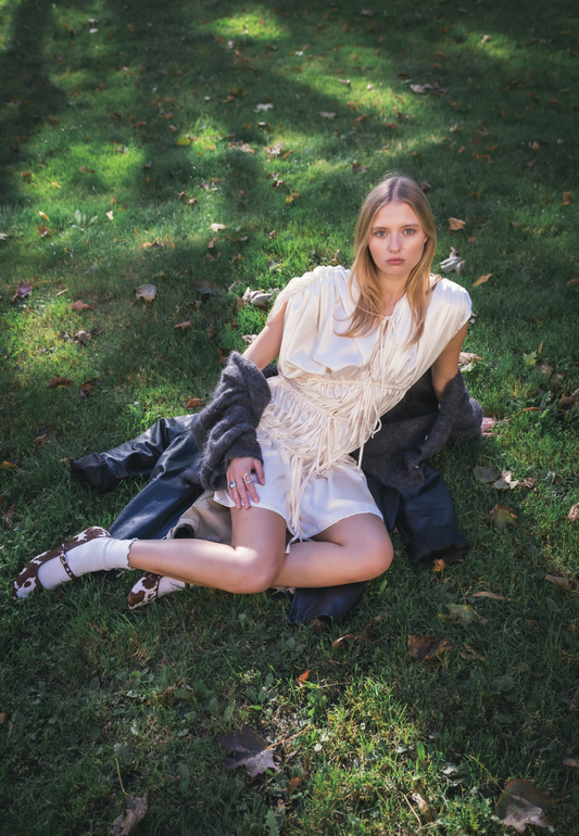 RUTH DRESS MINI / CREAM