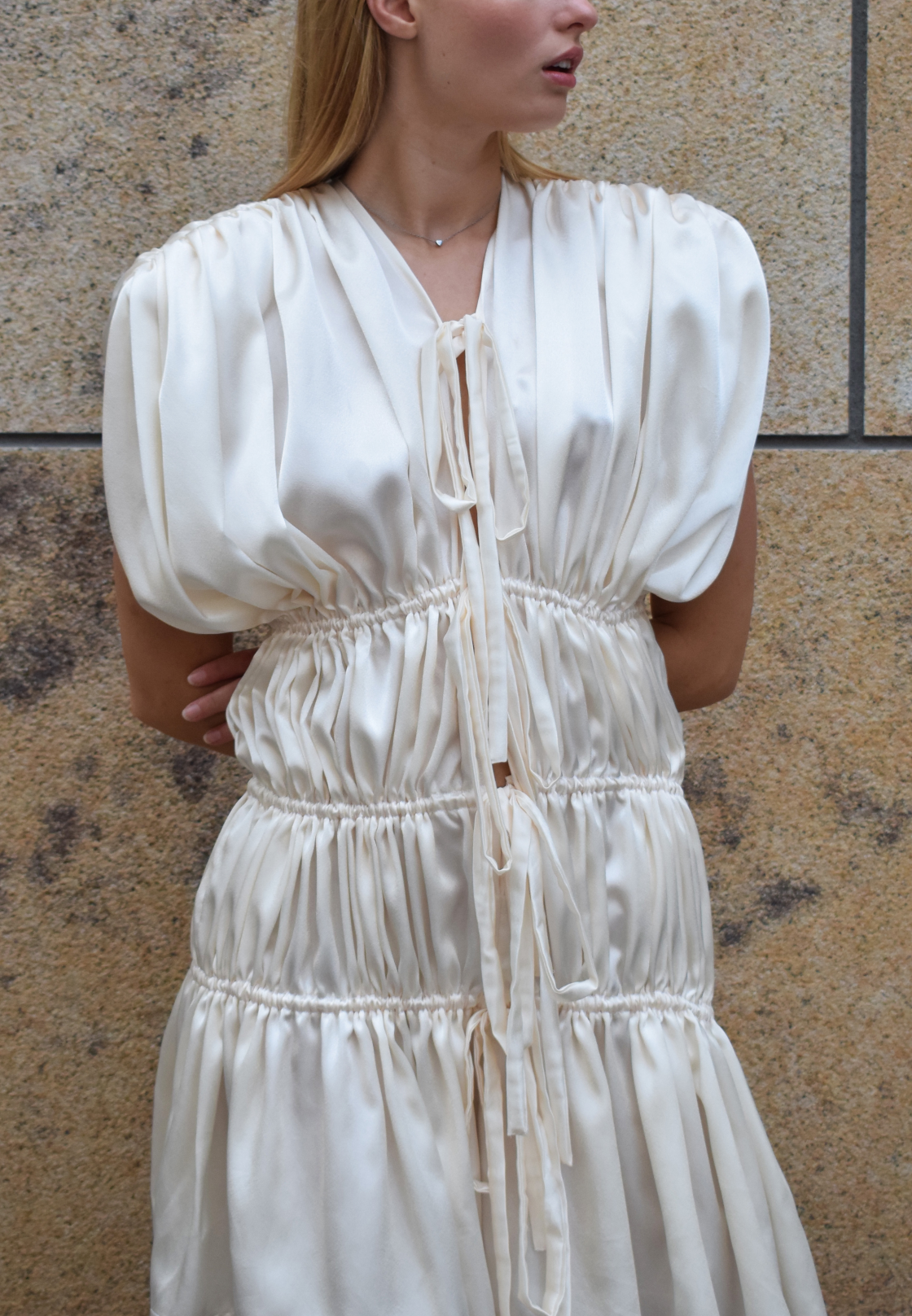 RUTH DRESS MINI / CREAM