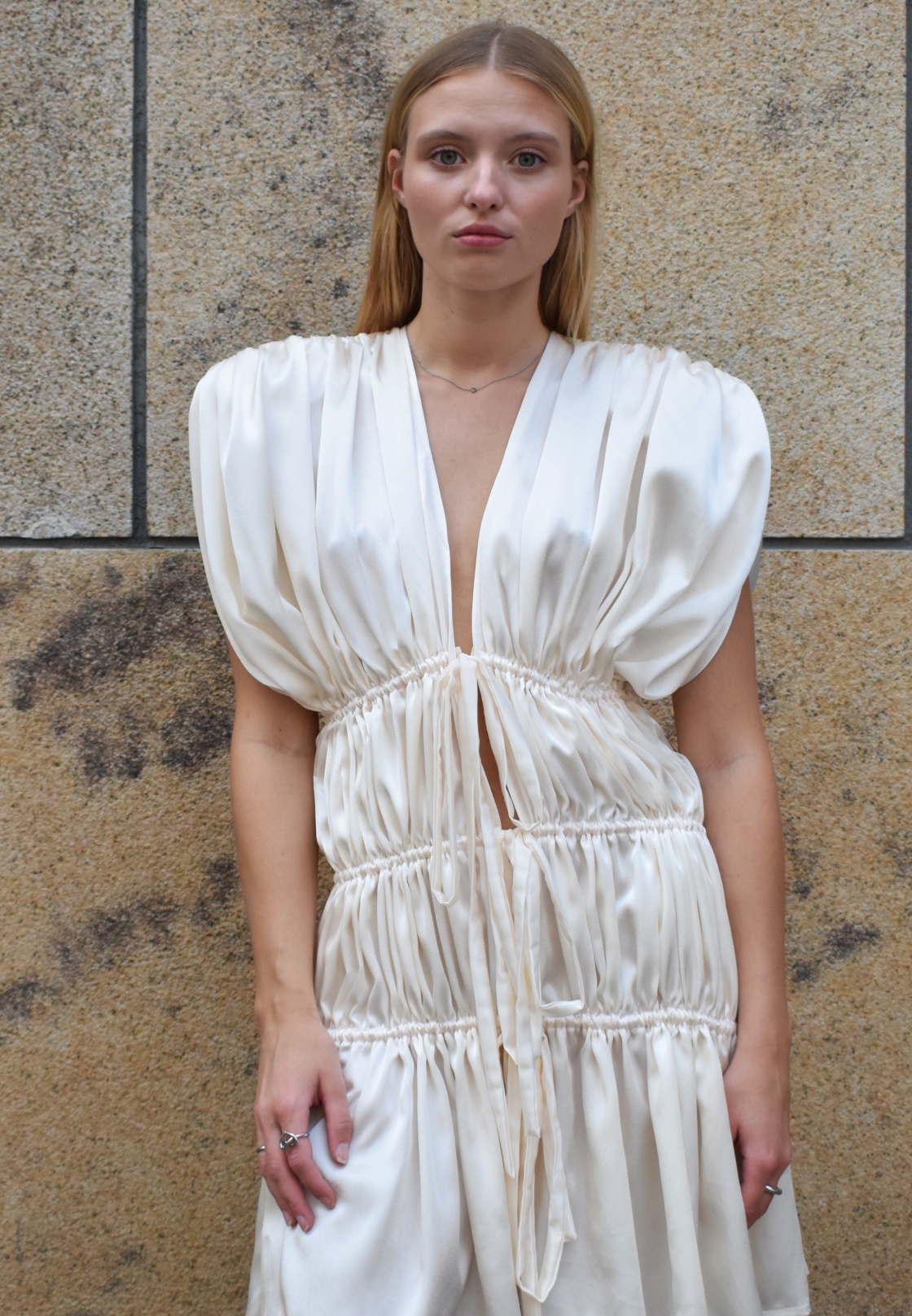 RUTH DRESS MINI / CREAM