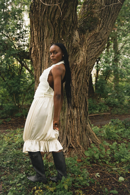 CELIA SKIRT / COLD IVORY
