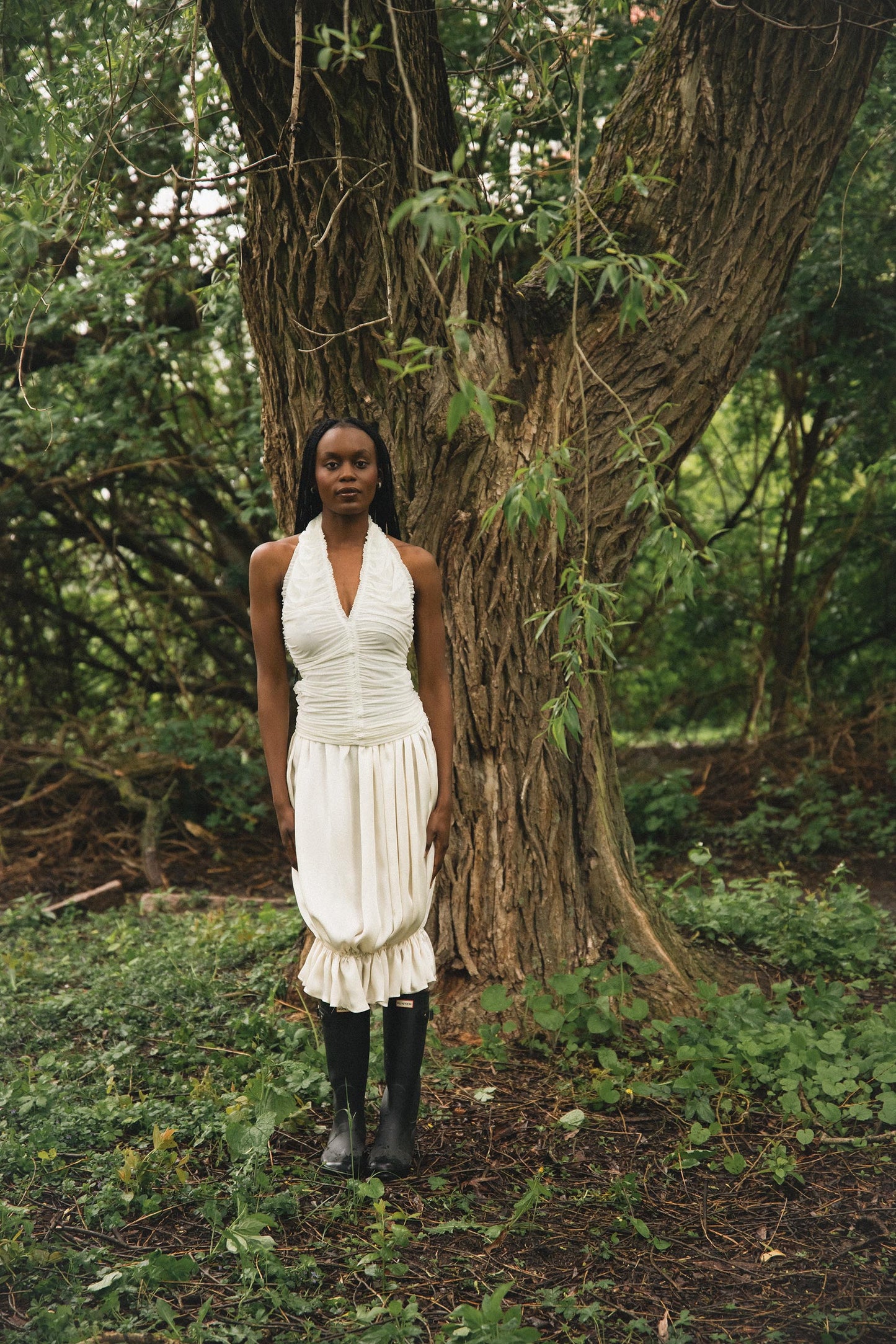 CELIA SKIRT / COLD IVORY