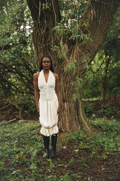 CELIA SKIRT / COLD IVORY