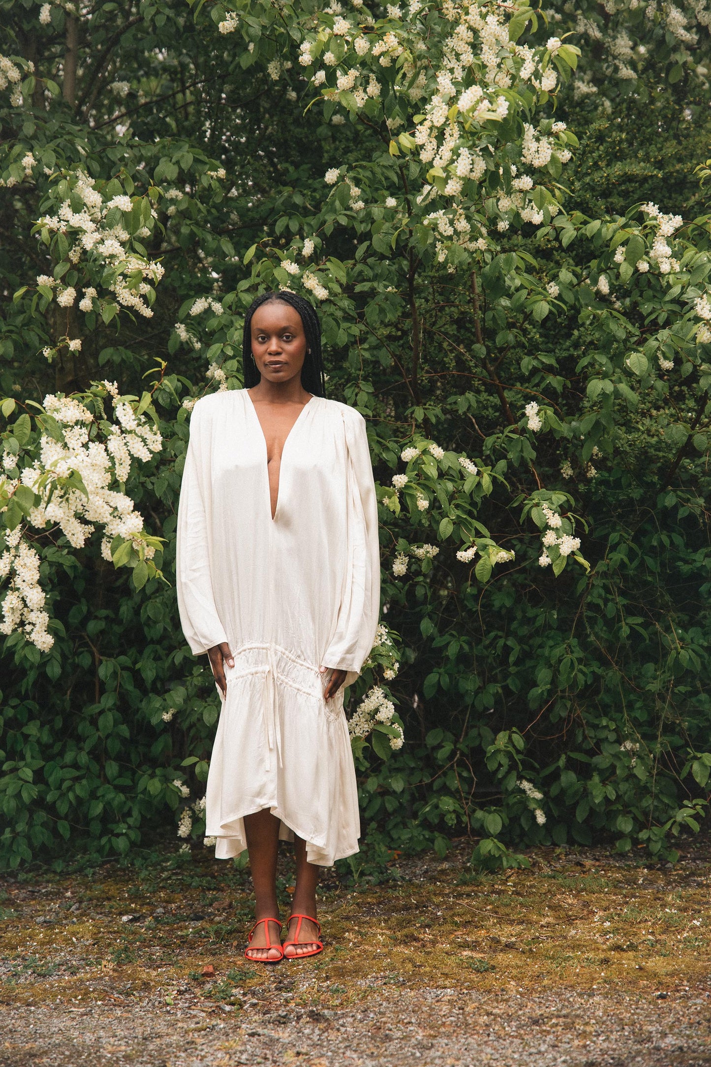 CELIA DRESS / COLD IVORY