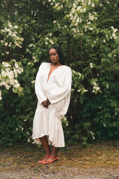 CELIA DRESS / COLD IVORY