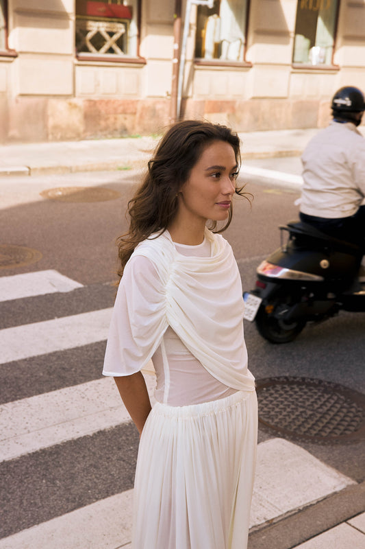 AVA TOP / OFF WHITE