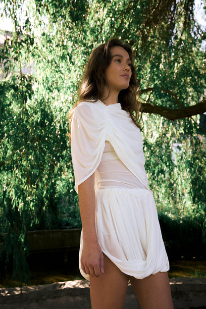 AVA TOP / OFF WHITE