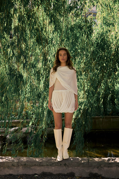 AVA TOP / OFF WHITE