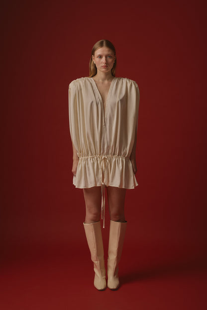EMMA DRESS MINI / CREAM