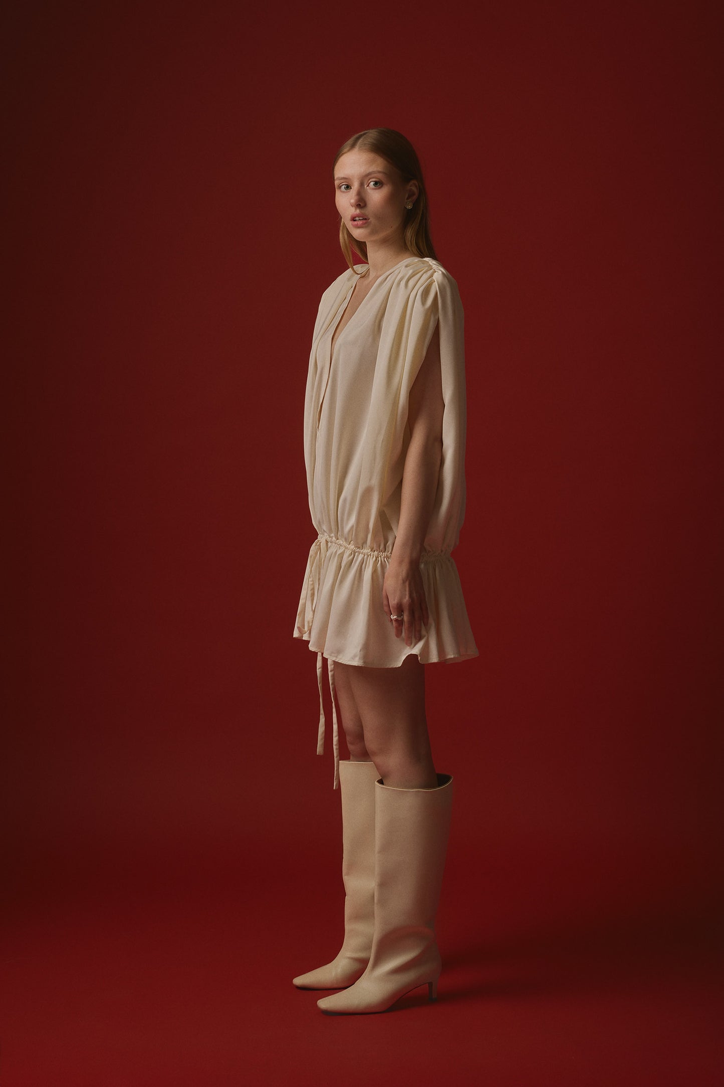 EMMA DRESS MINI / CREAM