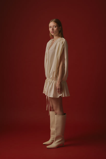 EMMA DRESS MINI / CREAM