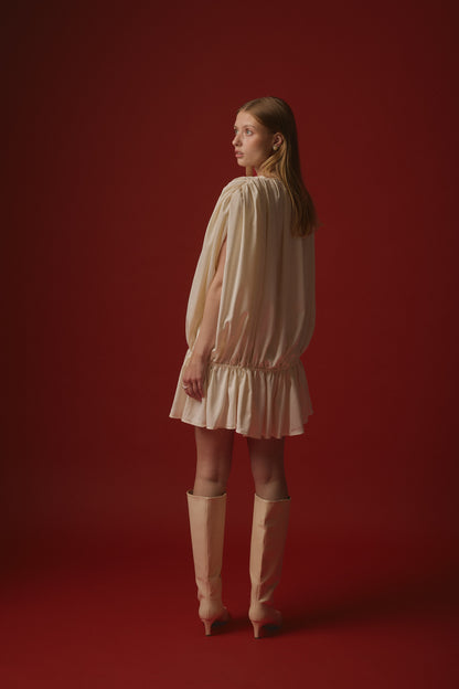 EMMA DRESS MINI / CREAM
