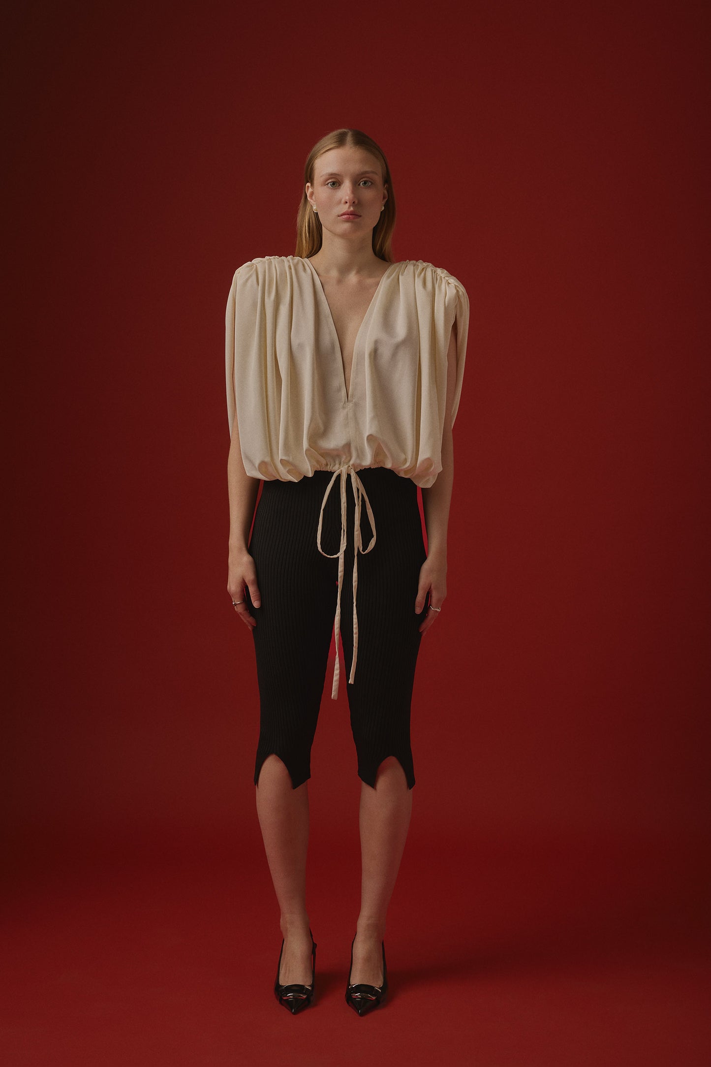EMMA TIE TOP / CREAM