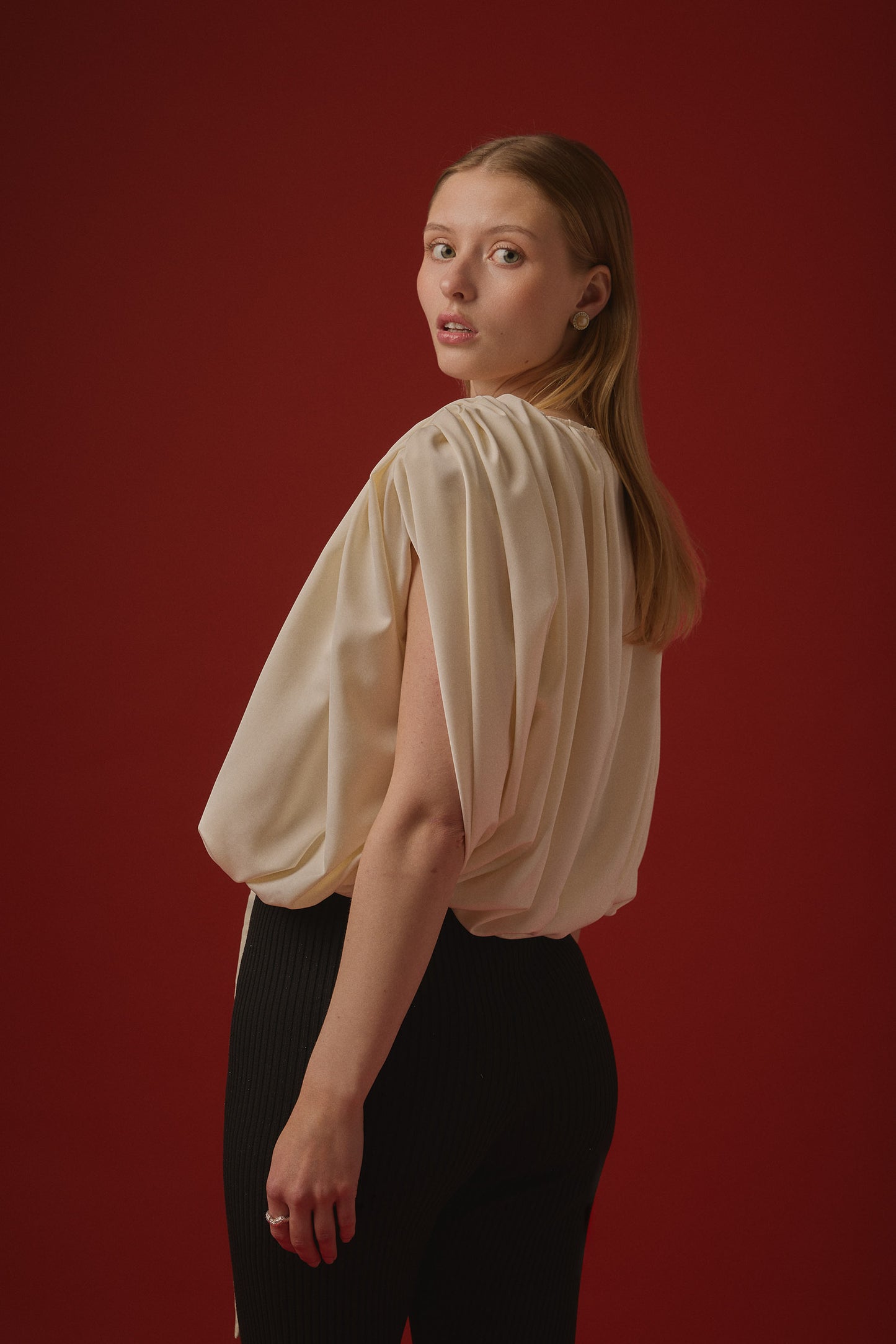 EMMA TIE TOP / CREAM