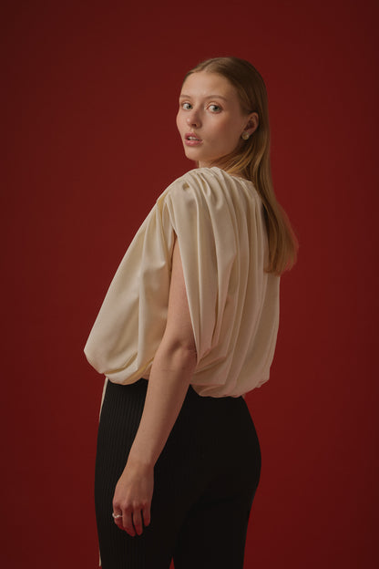 EMMA TIE TOP / CREAM