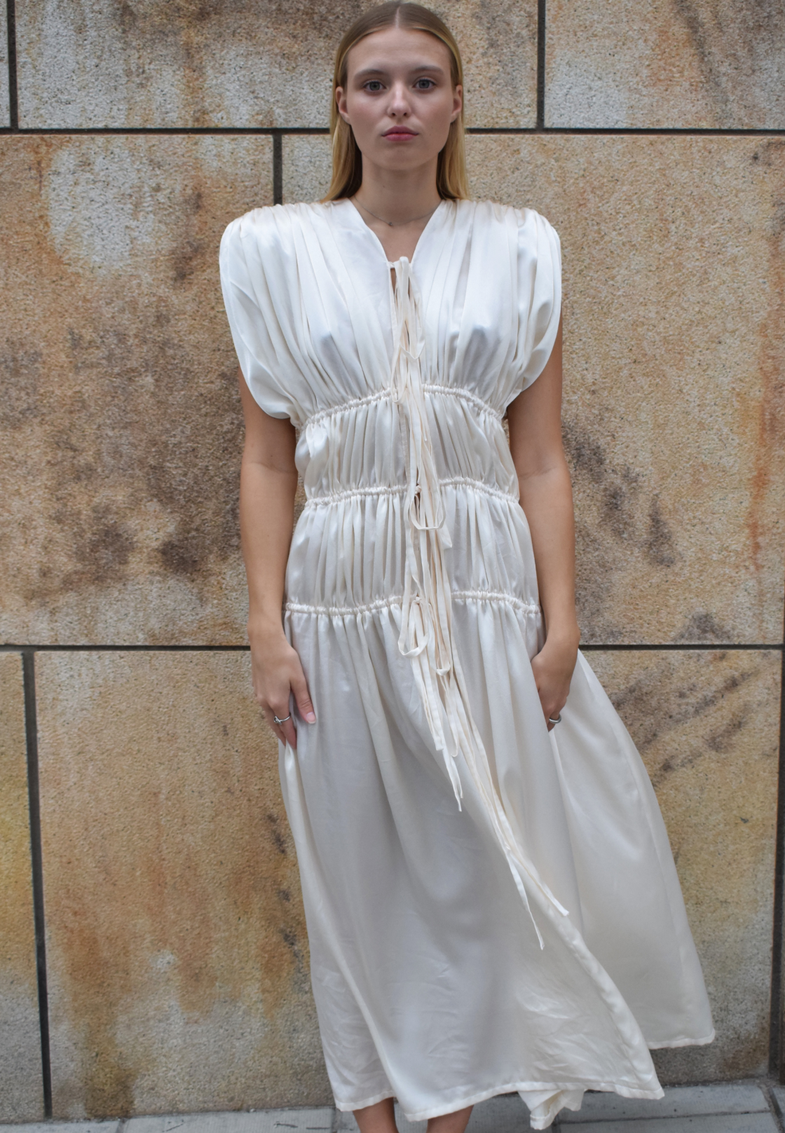 RUTH DRESS / CREAM
